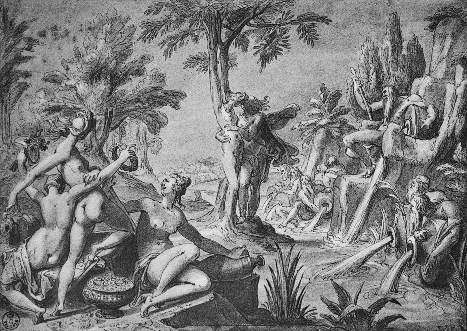 9. Carel van Mander (1588ca) Apolo y Dafne. Galleria degli Uffizi. Florencia.