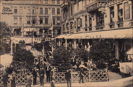 3 1910 Blick auf den Garten am Kai