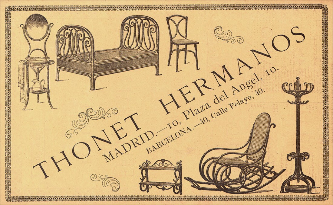 4 1890 ca. Anuncio Thonet Madrid pequeña