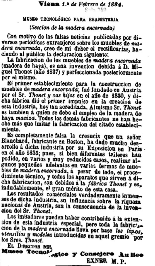 El dia, 3 de abril de 1884 Exner