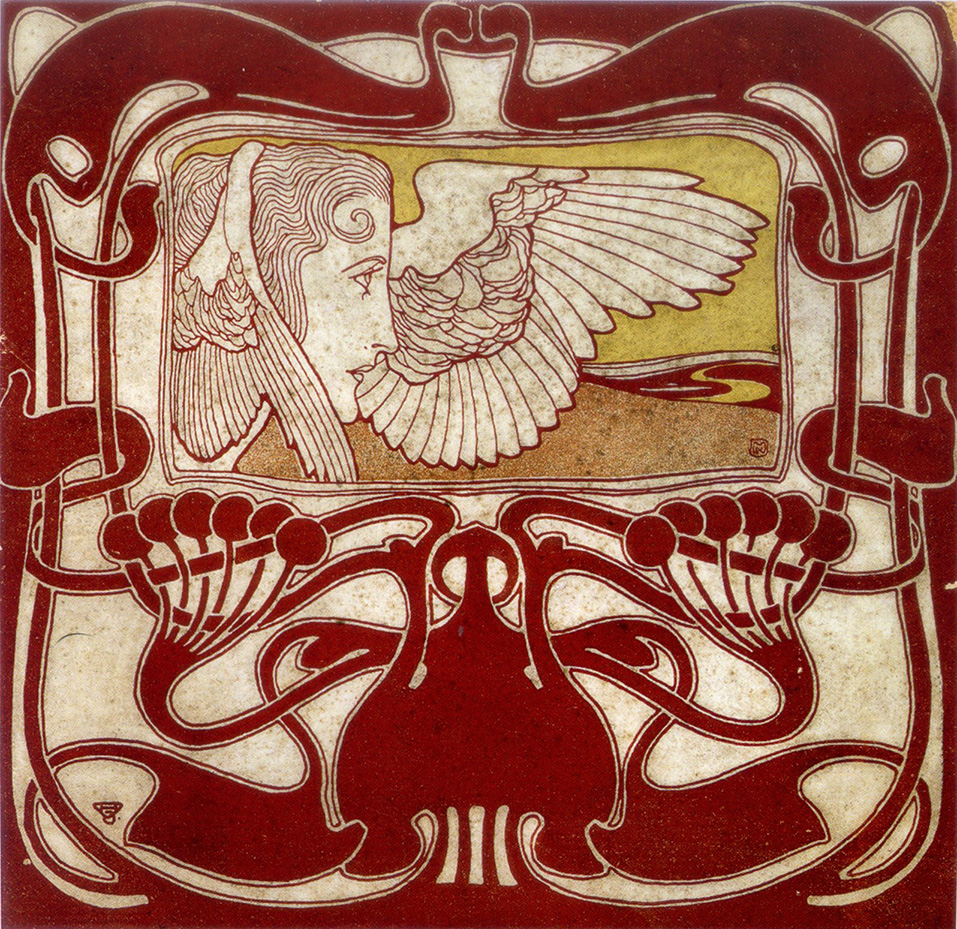 Hoffmann ornamento y Moser figura (1898-1899). Fotografía del MAK.