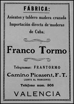 Anuncio de 1922