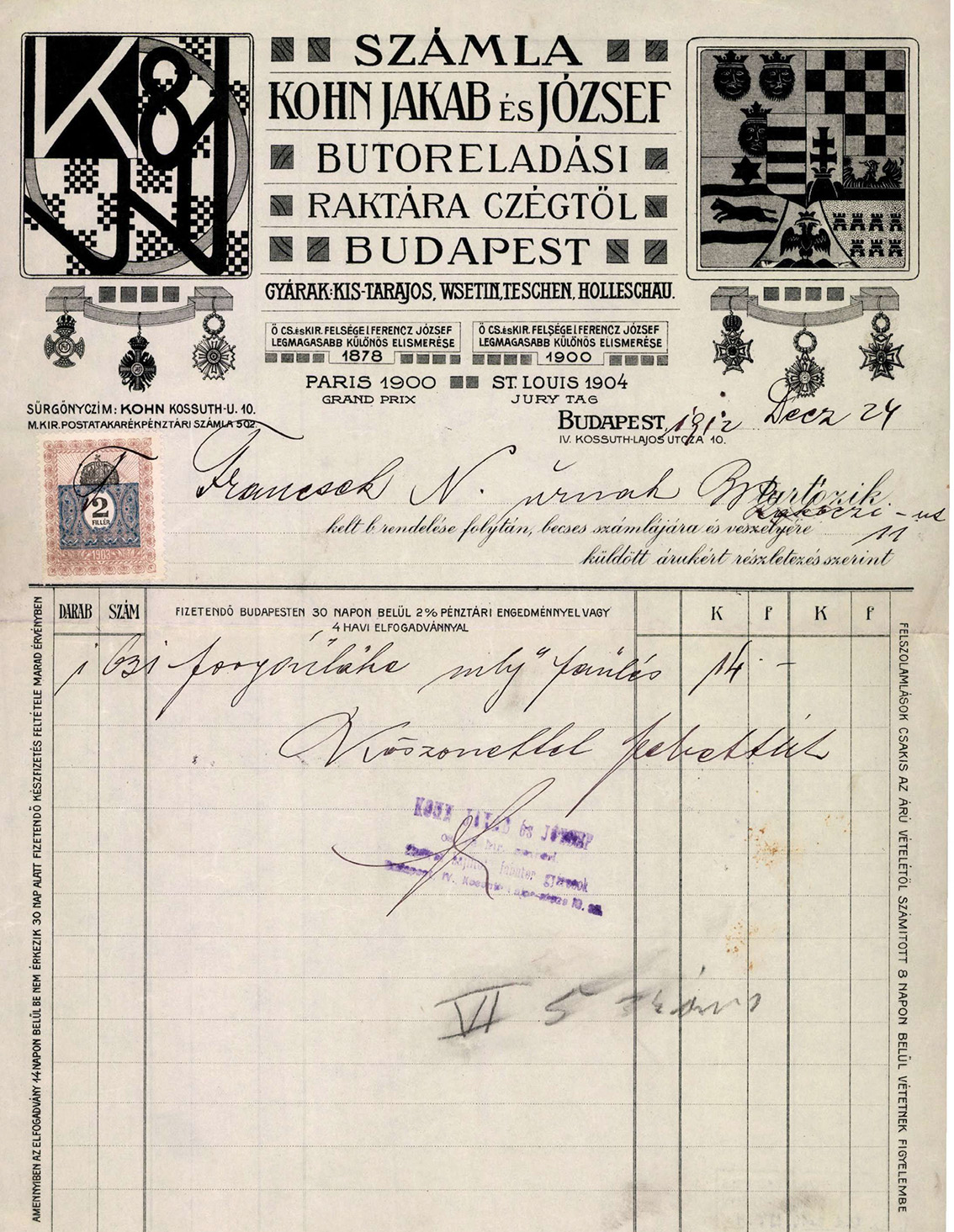 Factura Húngara reducida